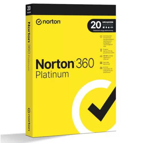 Norton 360 Platinum BOX 100GB 20PC 1Rok PL