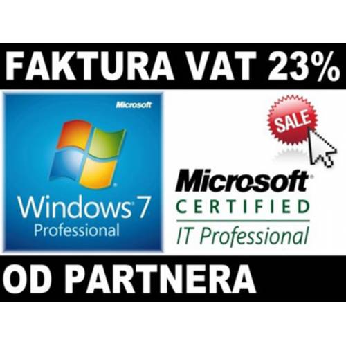 MS Windows 7 Pro Microsoft Partner COA PL