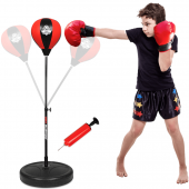 Stojąca gruszka bokserska dla dzieci DBX PRO  72 - 102 cm czerwona