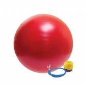 Piłka Gimnastyczna 65 cm do Ćwiczeń Fitness Czerwona + Pompka