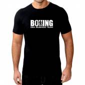 Koszulka bawełniana T-shirt Boks - Boxing Czarna Slim Fit | DBX BUSHIDO L