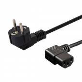 KABEL PRZEWÓD ZASILAJĄCY KĄTOWY 1,8M PC MONITOR DRUKARKA