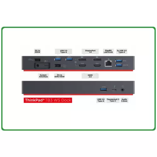 Stacja dokująca Lenovo Thunderbolt 3 Workstation Dock Gen 2 40AN no ac