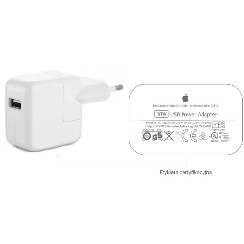 Ładowarka oryginalna Apple A1357 10W 5,2V 2,4A A