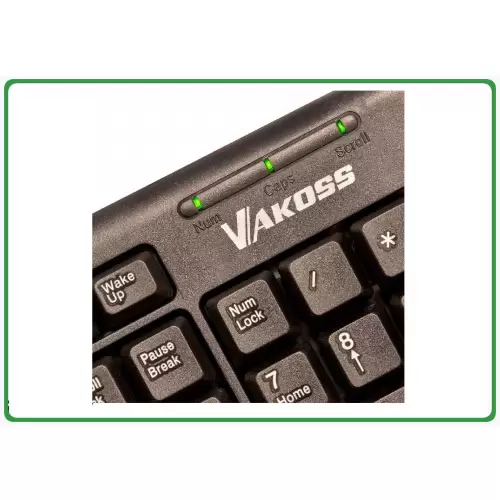 Klawiatura przewodowa USB VAKOSS TK-103PK USB