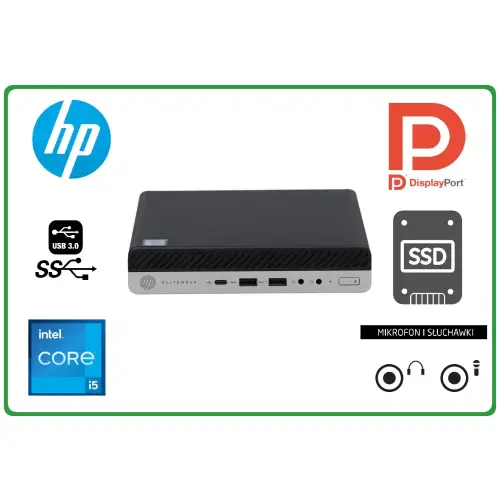 HP 800 G3 i5-6500T 8GB 256 M.2 10Pro