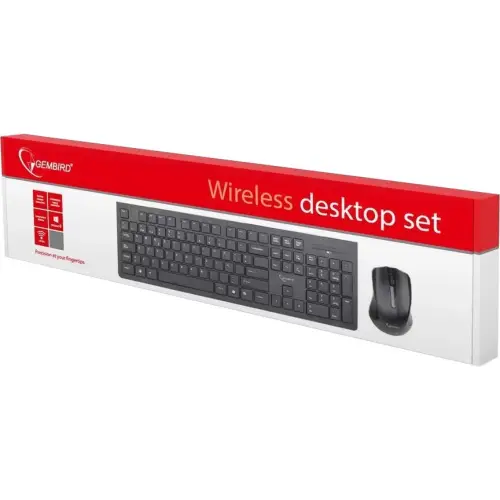 Zestaw bezprzew Klawiatura + Mysz Gembird KBS-W-01