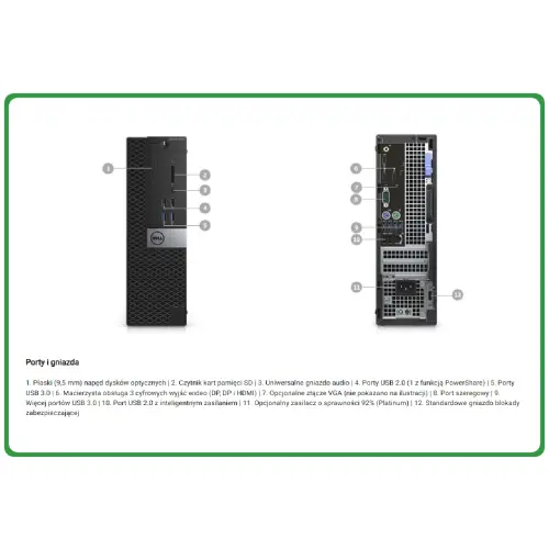 Dell 7040 i5-6500 8GB 128M.2 DVD-RW W10 PRO A