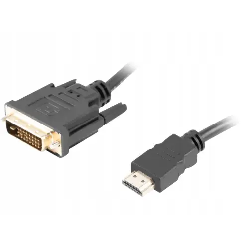 Kabel HDMI(M) - DVI(M) Lanberg 0,5m czarny