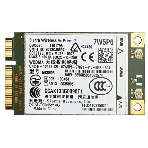 Modem WWAN Qualcomm 4G DW5570 DELL E7240/7440/5440 Modem WWAN Qualcomm 4G DW5570 DELL E7240/7440/5440