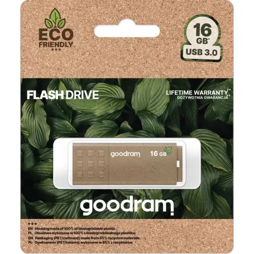 Pendrive GOODRAM UME3 ECO Friendly 16GB USB 3.0 Pendrive GOODRAM UME3 ECO Friendly 16GB USB 3.0