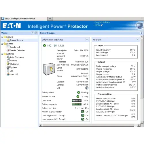 Eaton 5P650iR 1u Rack