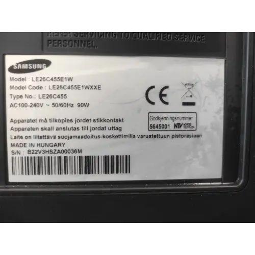 Samsung LE26C455E1W 27'' Full HD 1360x768 HDMI VGA A