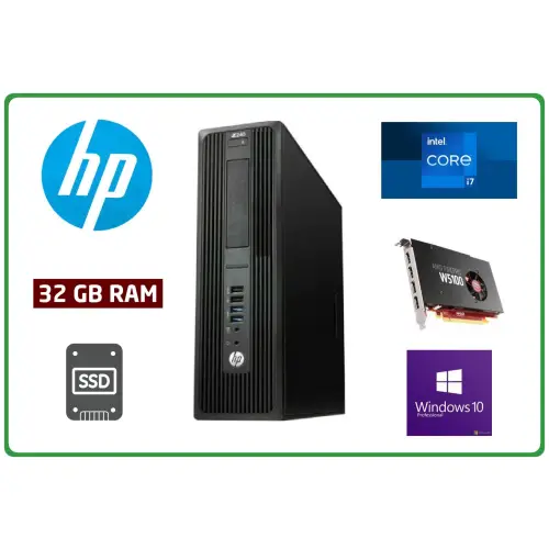 HP Z240 i7-7700 32GB 260SSD SFF AMD FirePro 4GB