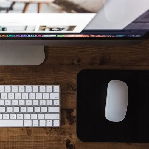 Podkładka pod mysz czarna gamingowa biurowa