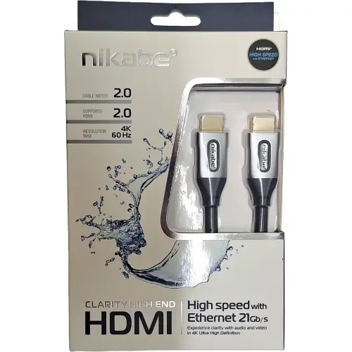 Nikabe high speed hdmi cable with ethernet 2m