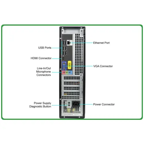 Dell 390 i5-2400 8GB 250HDD + 128SSD DVD-RW W10P