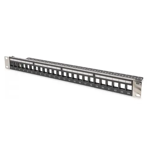 Panel modularny RACK 19" 1U 24 porty