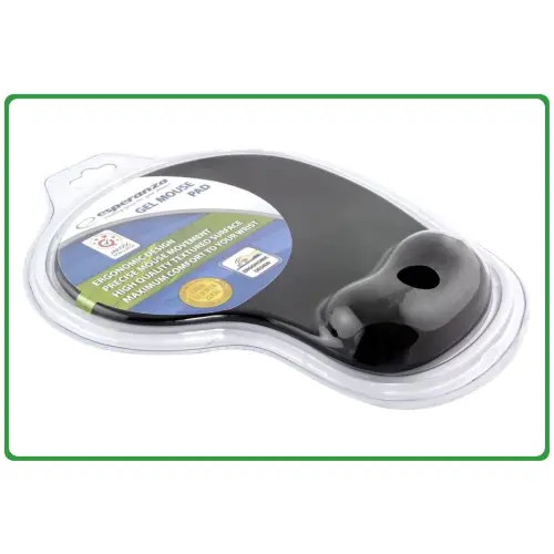 Podkładka pod mysz ergo żel Esperanza EA137K czarna