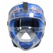 Kask bokserski z maską KSSPU-M (WAKO APPROVED) (ZMIANA CENY)- kolor niebieski- rozmiar S