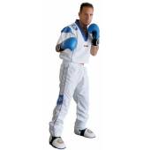 Strój do kickboxingu TOP TEN STAR COLLECTION biało-niebieski - rozmiar XL