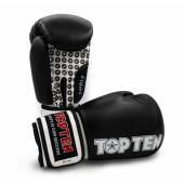 Rękawice bokserskie TOP TEN FIGHT RTT-2 (WAKO APPROVED)- kolor czarno-pomarańczowy- waga 10 oz