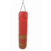 Worek bokserski skórzany 150/35 cm pełny WWS-STAR czerwony