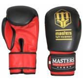 Rękawice bokserskie MASTERS - RPU-3 - kolor czerwony- waga 10 oz