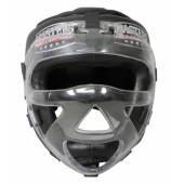 Kask bokserski z maską KSSPU-M czarny- rozmiar M