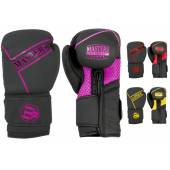 Rękawice bokserskie RPU-BLACK- kolor czarno - różowy- waga 10 oz