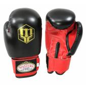 Rękawice bokserskie MASTERS - RPU-2A - kolor niebiesko - czarne- waga 6 oz