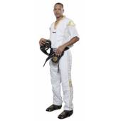 Strój do kickboxingu TOP TEN STAR COLLECTION biało-złoty- rozmiar XL