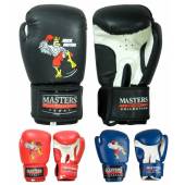Rękawice bokserskie MASTERS JUNIOR COLLECTION RPU-MJC 8 oz - 10 oz - kolor czarny- waga 10 oz