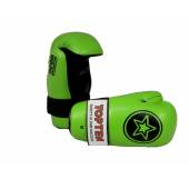 Rękawice otwarte "STAR COLLECTION NEON" ROTT-SC - kolor zielony- rozmiar XL