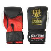 Rękawice bokserskie MASTERS - RBT-GEL - kolor czarno - czerwone- waga 10 oz