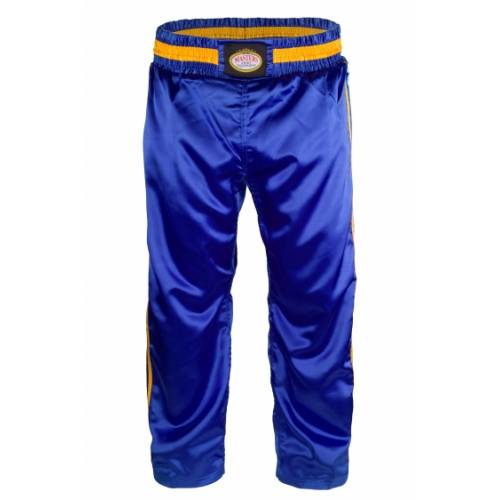 Spodnie sportowe długie SKBP-200 czerwone/niebieskie- kolor niebieski- rozmiar L