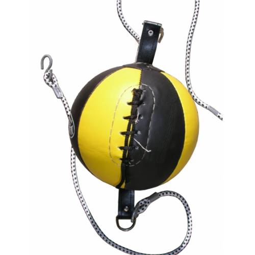 Piłka refleksowa MASTERS - SPT-10- kolor czarno - żółty