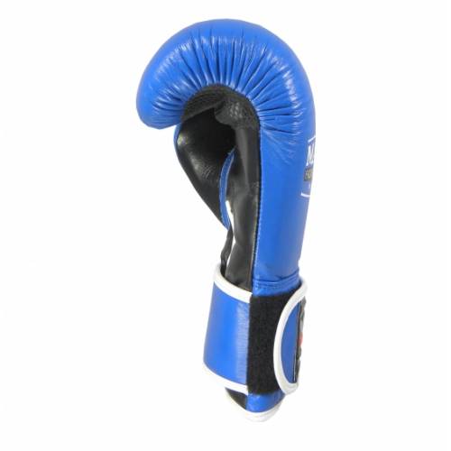 Rękawice bokserskie MASTERS - RBT-301- kolor niebiesko - czarne- waga 12 oz