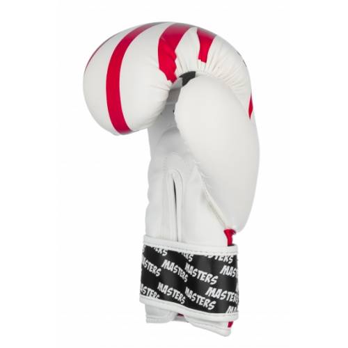 Rękawice bokserskie MJE - RPU-KM - kolor biały- waga 6 oz