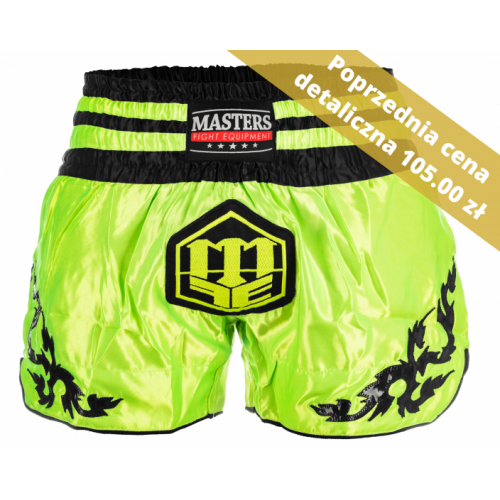 Spodenki sportowe MASTERS ST-MFE NEON PROMOCJA!- kolor zielony- rozmiar XL