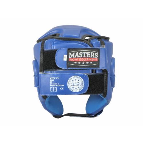Kask bokserski KTOP-PU (WAKO APPROVED) - kolor czerwony- rozmiar L