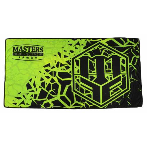 Ręcznik sportowy MASTERS 140 cm x 75 cm- kolor zielony