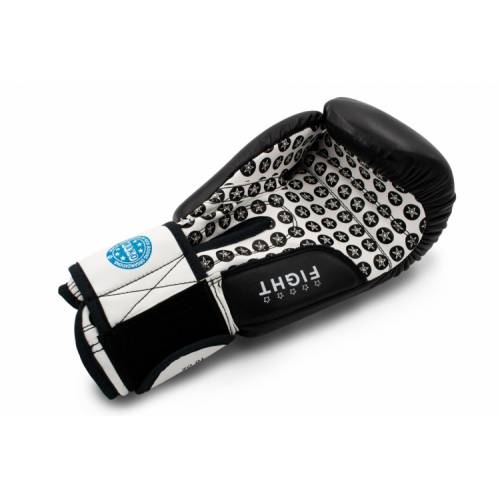 Rękawice bokserskie TOP TEN FIGHT RTT-2 (WAKO APPROVED)- kolor czerwono - białe- waga 12 oz