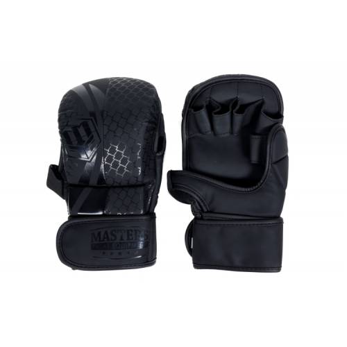 Rękawice do MMA sparingowe MASTERS GFS-MATT-BLACK - rozmiar XL