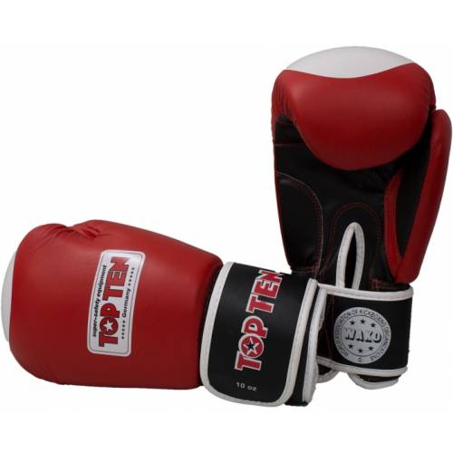 Rękawice bokserskie RTT-WAKO 10 oz - kolor czerwony