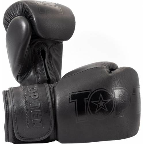 Rękawice bokserskie TOP TEN "Black'n'Black" - waga 10 oz