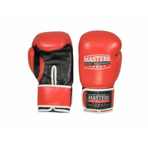 Rękawice bokserskie MASTERS - RBT-301- kolor niebiesko - czarne- waga 12 oz
