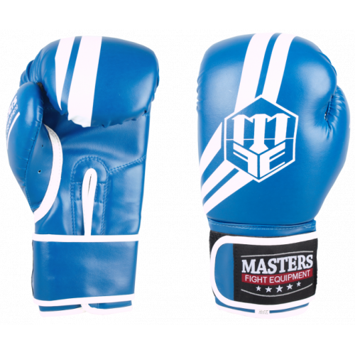 Rękawice bokserskie MASTERS RPU-CLASSIC 10 oz i 12 oz- kolor niebieski- waga 12 oz