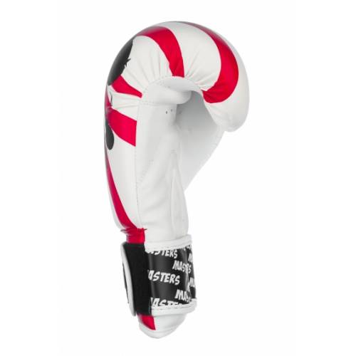 Rękawice bokserskie MJE - RPU-KM - kolor biały- waga 6 oz